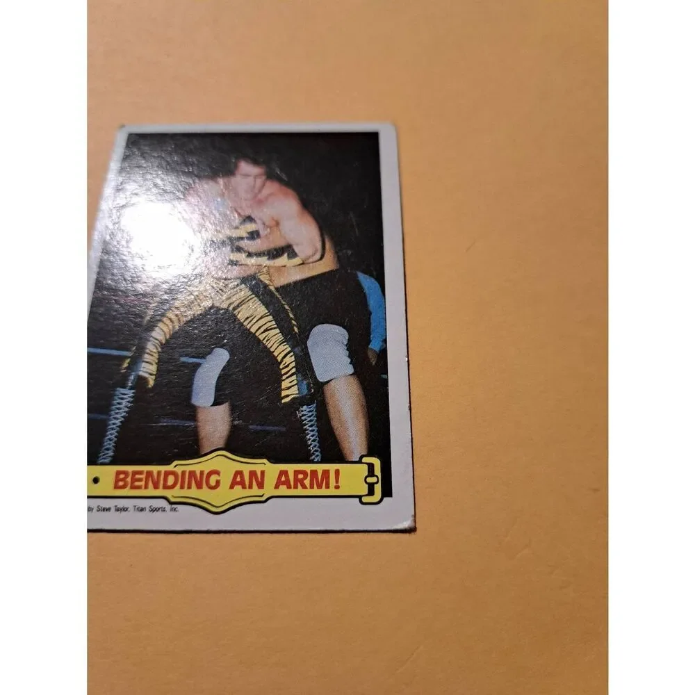 Vintage 1985 Topps WWF Wrestling Trading Card 41 Brutus Beefcake Ringside Action - Picture 3 of 4